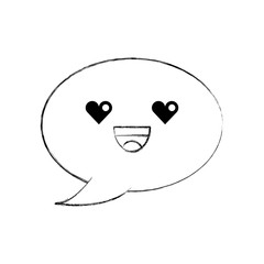kawaii speech bubble chat comment message
