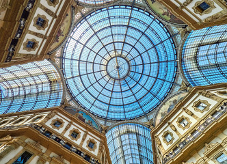 Obraz premium Vittorio Emanuele II Gallery. Milan, Italy