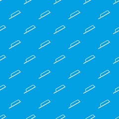 Hacksaw pattern seamless blue