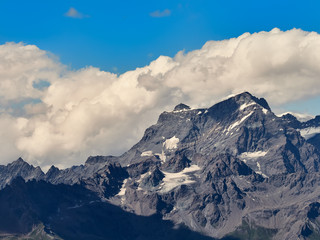 Alps landscape seen from the italian Aosta valley
