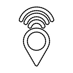 pointer map wifi internet signal navigation