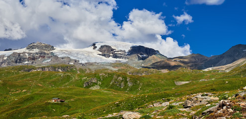 Cervinia area - Matterhorn peak mountain, Italy