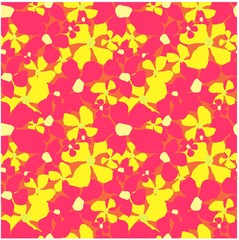 Seamless bright colorful floral pattern stock vector illustration