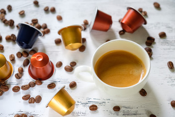 Cup of espresso coffee