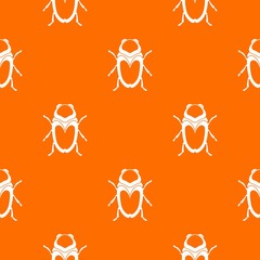 Scarab beetle pattern seamless