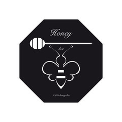 Etichetta per il miele d'api
