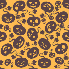 Pumpkin seamless pattern