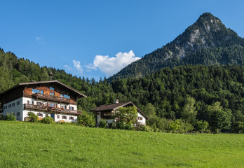 Fototapeta na wymiar The village in moutains of Tyrol, Austria