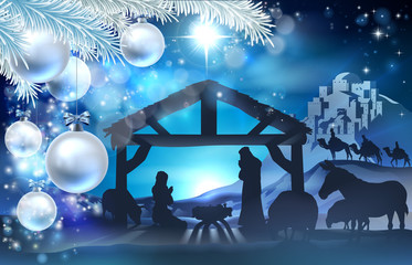 Nativity Christmas Abstract Background