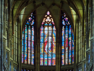 Fototapeta premium St. Vitus cathedral in Prague Castle, Prague, Czech Republic