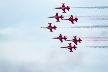 Air Show - Airplanes acrobatic show ,  Malta 