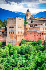 Fototapeta na wymiar Granada - Alhambra, Andalusia, Spain