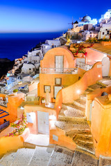Fototapeta premium Oia sunset, Santorini - Greek Islands