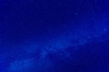Fototapeta na wymiar Milky way stars photographed with wide-angle lens. 