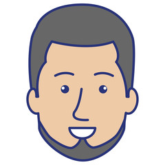 young man head avatar character