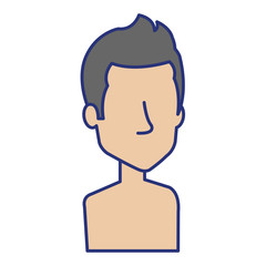 young man shirtless avatar character