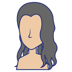 beautiful woman shirtless avatar character