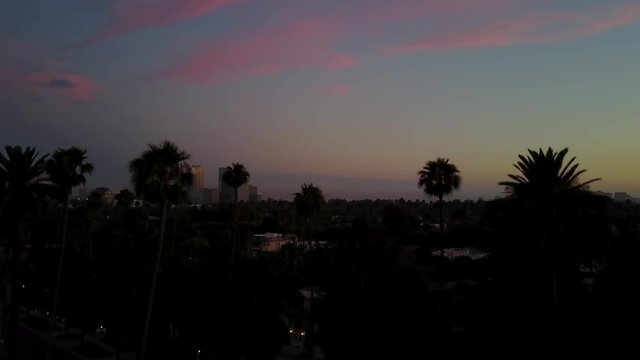 Century city to the palm trees
