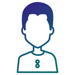 Obraz premium young man avatar character vector illustration design