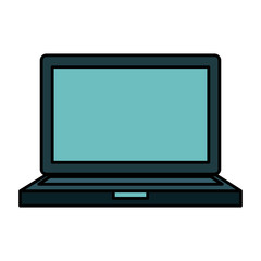 laptop computer isolated icon vector illustration design