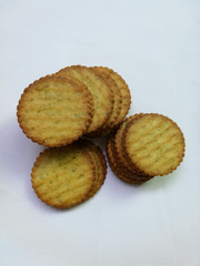 Thin biscuits isolated