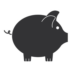 piggy savings isolated icon vector illustration design