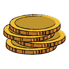 coins money isolated icon vector illustration design