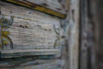 close up of an old wooden door