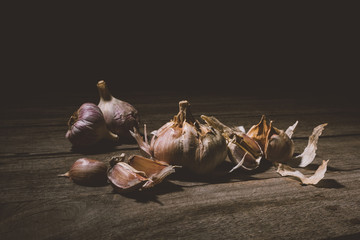 healthy organic garlic