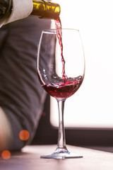 glass of red wine