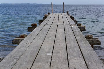 Fototapeta premium Steg am Meer