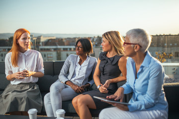 Guiding her team through a productive discussion