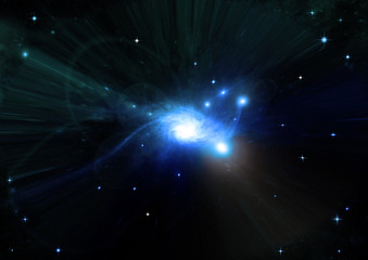 Fototapeta premium galaxy in a free space