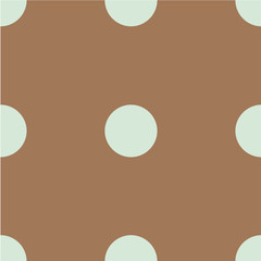 Polka dot seamless pattern. Dotted background with circles, dots, rounds Vector illustration Flat Scandinavian style