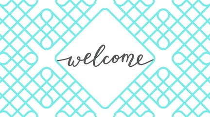 welcome vector lettering