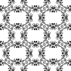 Floral ornamental seamless pattern. Royal background