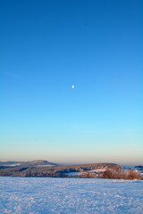 Frostiger Wintermorgen im Erzgebirge