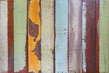 Old pastel wooden wall background.