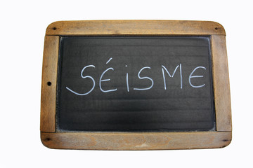 ardoise séisme