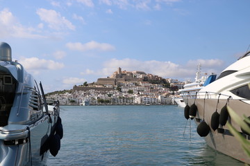 Stupenda vista del panorama dell'isola di Ibiza