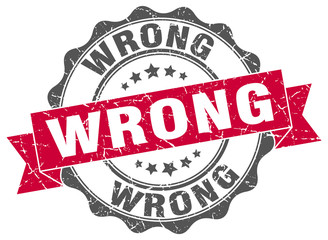 Fototapeta premium wrong stamp. sign. seal
