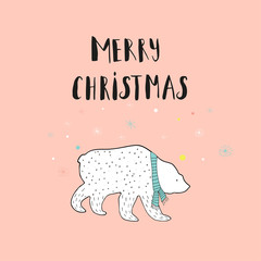 Merry Christmas cute greeting card