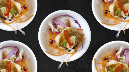 Seared scallop with seafood sauce