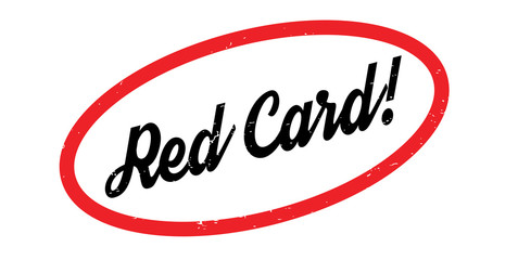 Red Card rubber stamp. Grunge design with dust scratches. Effects can be easily removed for a clean, crisp look. Color is easily changed.