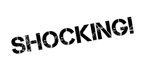 Shocking rubber stamp. Grunge design with dust scratches. Effects can be easily removed for a clean, crisp look. Color is easily changed.