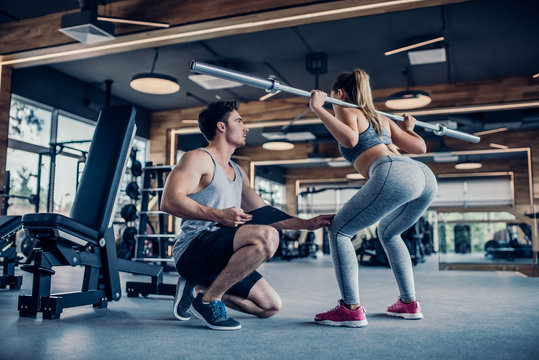 Couple in gym