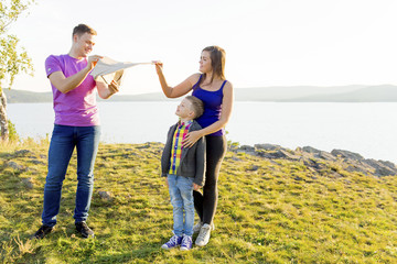 Fototapeta premium Family in a park