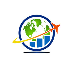 Naklejka premium business travel logo