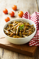 Kidney beans with tomato sauce