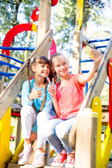 Kids on playground